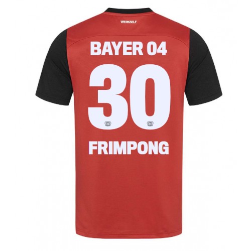 Fotballdrakt Herre Bayer Leverkusen Jeremie Frimpong #30 Hjemmedrakt 2024-25 Kortermet
